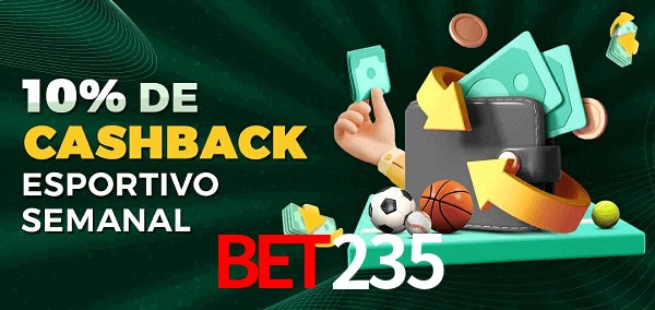 10% de bônus de cashback na bet235